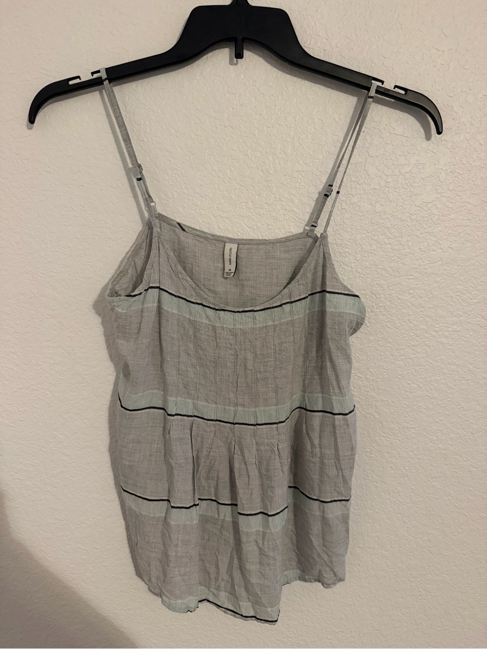 Gentle Fawn light gray striped tank top